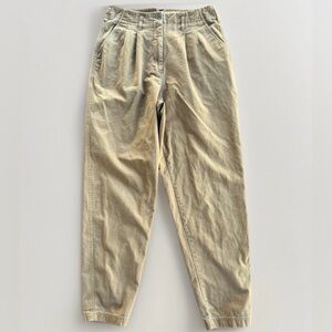 Vintage 80s 90S THE LIMITED High Waist Cotton Olive PLEATED PANTS Chinos Size 8
